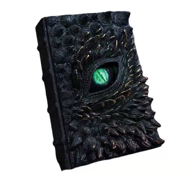 Halloween Dragon Book Sculpture – Realistic Fantasy Decor for Home & Room Styling