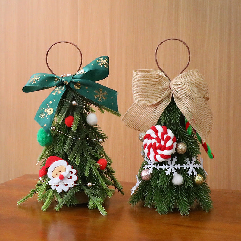 Mini Christmas Tree Decor Set DIY – Festive Home & Party Table Ornament Gift