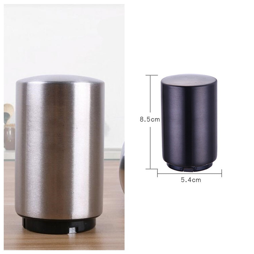 Automatic Beer Bottle Opener – Brushed Metal Magnetic Bar Tool for Home & Kitchen