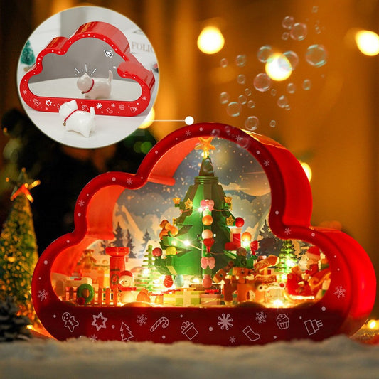 Bedroom Aesthetic Cloud Lamp LED – Handmade Building Block Night Light Decor
