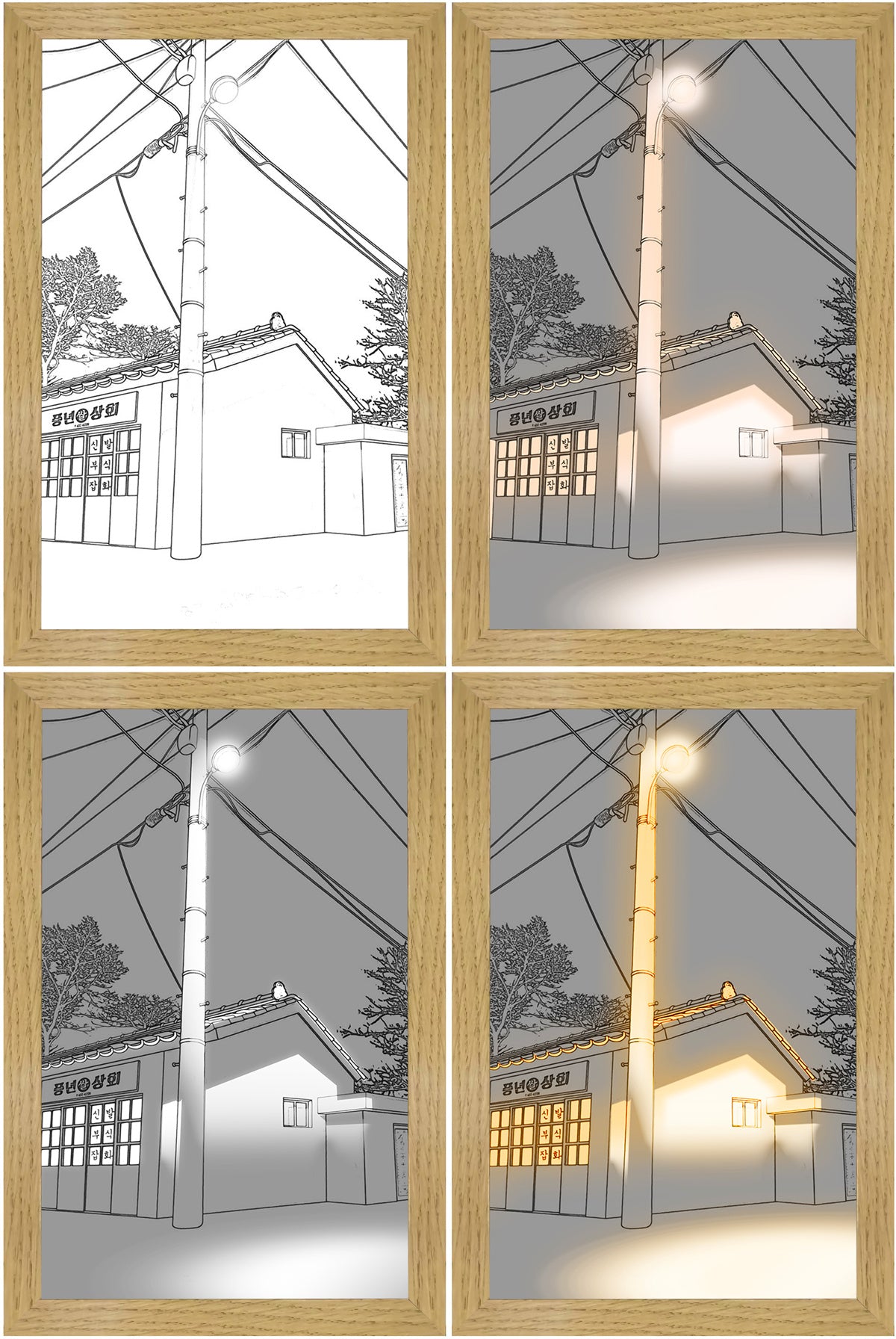 Illuminated LED Picture Light – Modern Wall Art Night Lamp