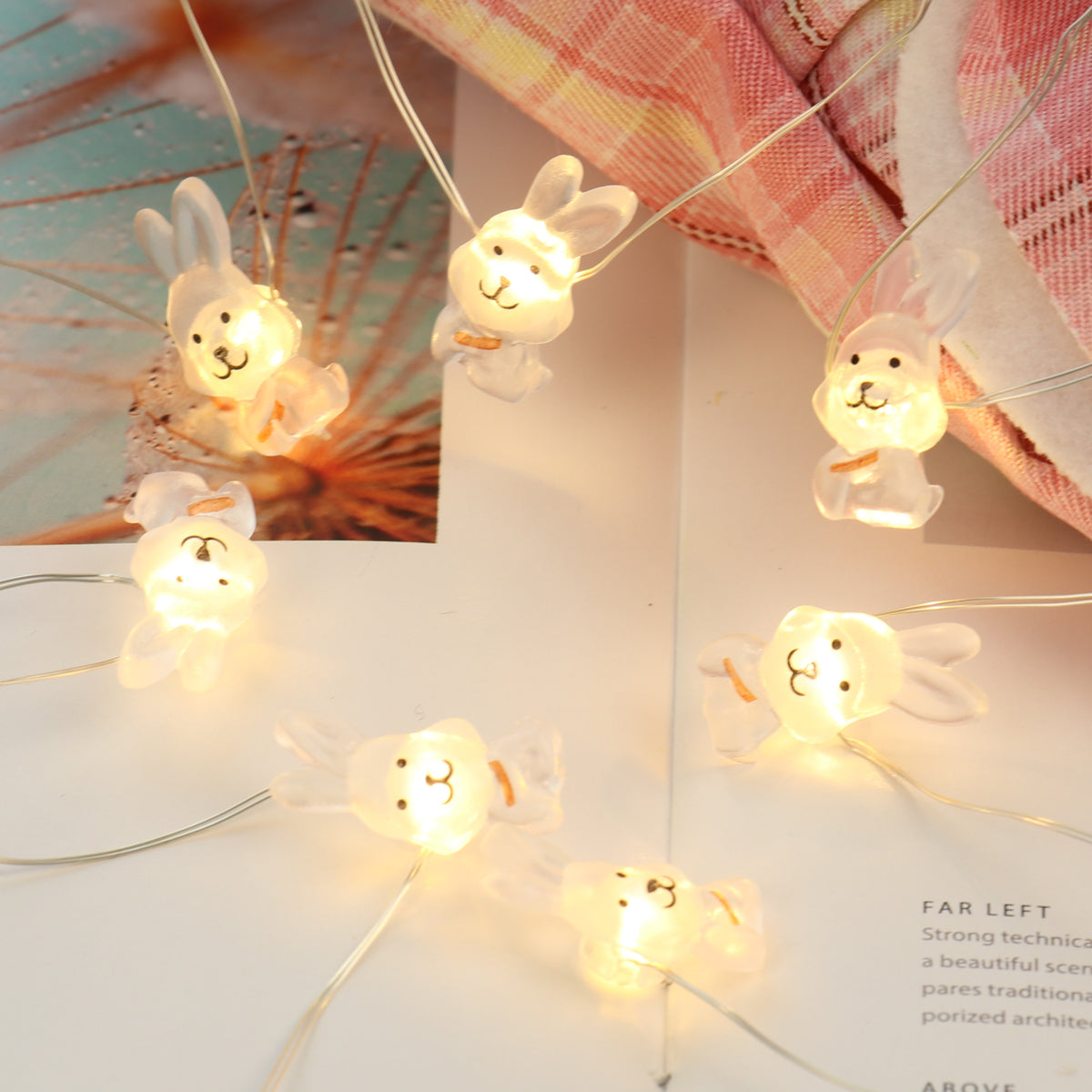 Easter Bunny Fairy Lights LED – Decorative String Lights for Home, Party & Gifts