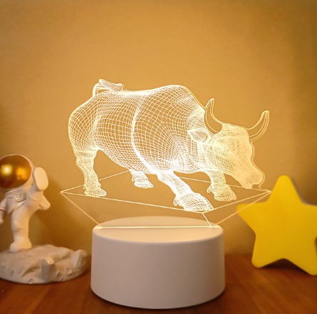 Color Changing 3D LED Lamp – Remote Night Light for Room Setup