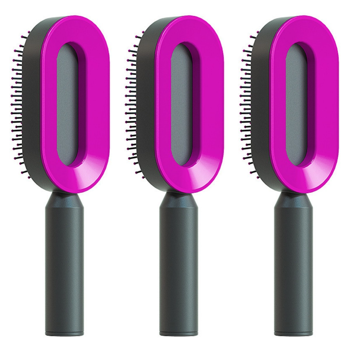 Self-Cleaning Hair Brush – Detangling & Smoothing with One-Click Hair Removal