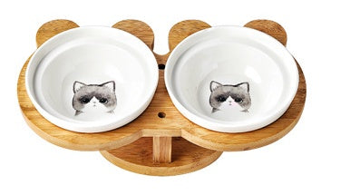 Eco-Friendly Ceramic Cat Bowl – Safe Durable No Spill Pet Dish