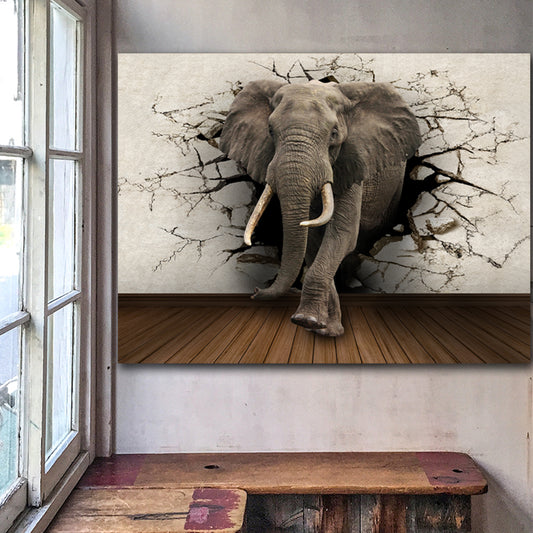 Unique Elephant Canvas – Modern Home Décor & Wall Art Accent