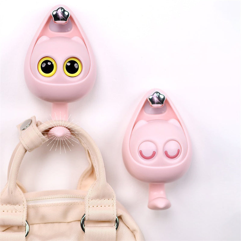 Playful Cat Coat Hook for Keys, Scarves, and Hats