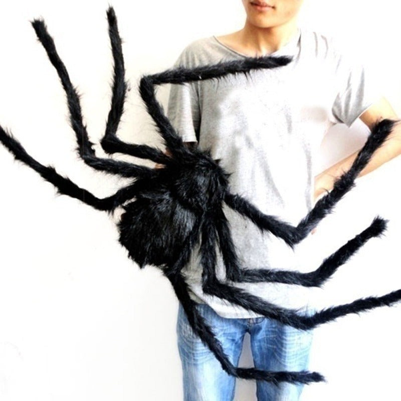 Halloween Giant Spider Ornament – Spooky Haunted House Decor, Indoor Outdoor Prop