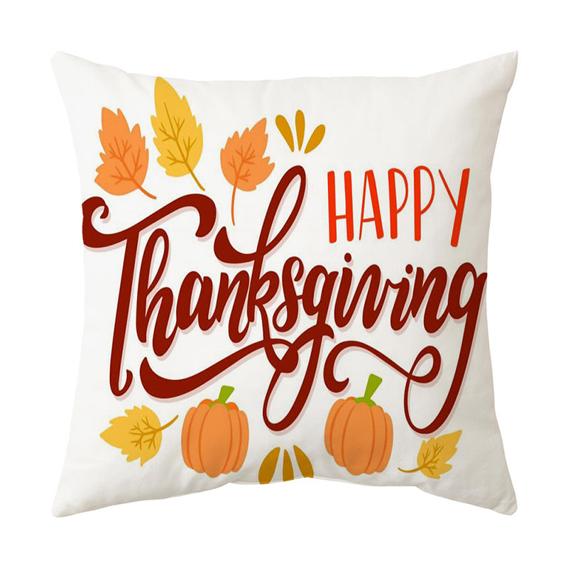 Cozy Thanksgiving Sofa Cushion Cover