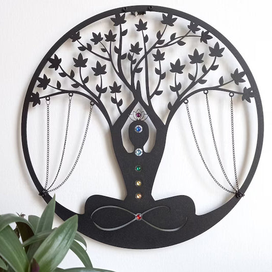 Boho Yoga Wall Art. Chakra Meditation Tapestry - perfect for relaxation & mindfulnes