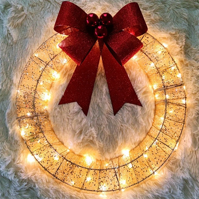 50cm Luminous Christmas Garland – Celebrate in Style