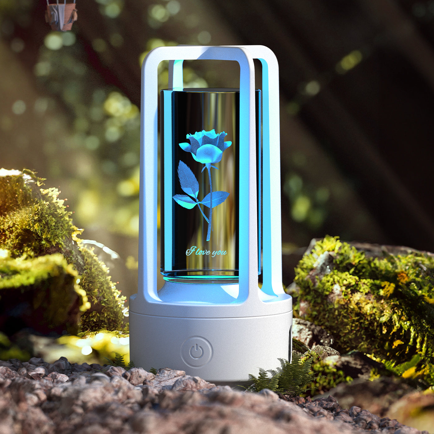 Acrylic Crystal LED Lamp with Bluetooth Speaker – Touch Control Night Light for Bedroom