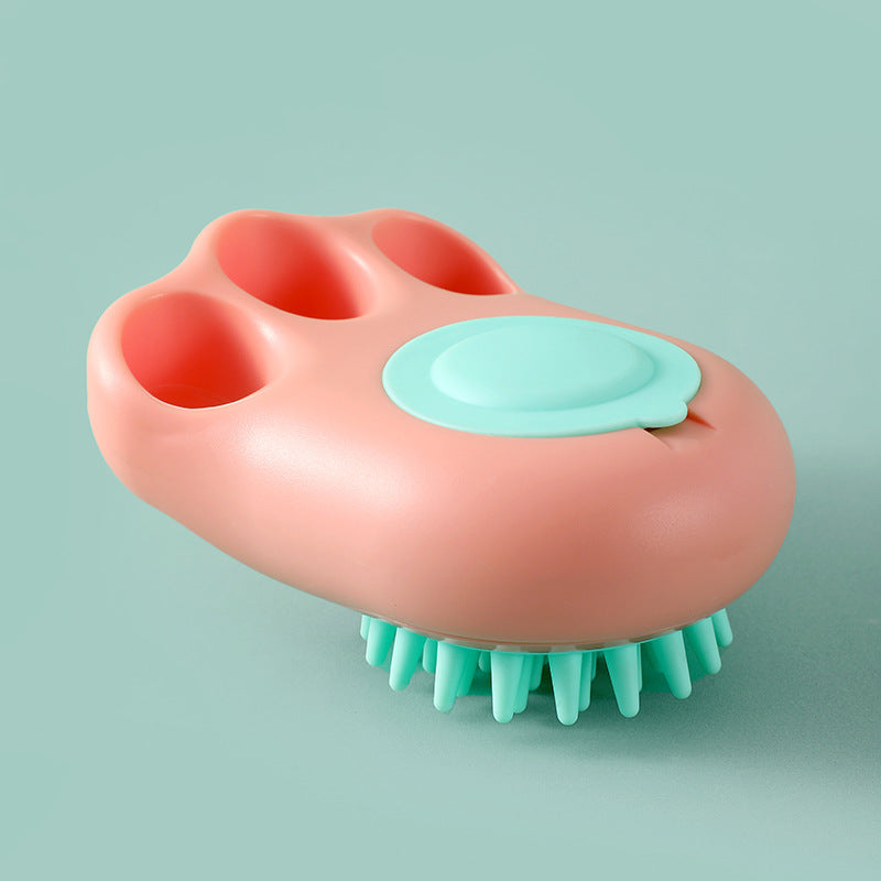 Silicone Pet Grooming Bath Brush – Dog & Cat Hair Remover, Deshedding & Deep Cleaning Tool