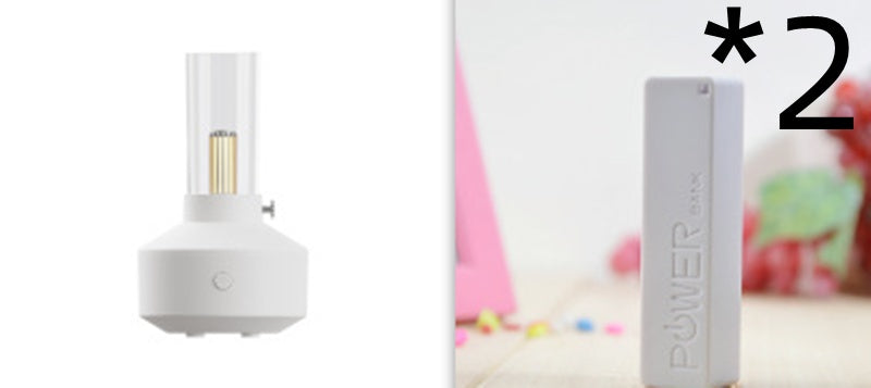 Vintage Flame Style Aroma Diffuser – LED Essential Oil Humidifier Air Purifier Night Light
