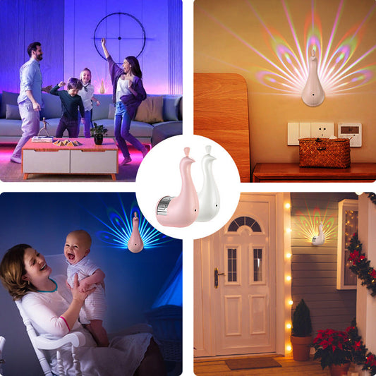 Creative Peacock Wall Lamp - for cozy, inviting living room or bedroom