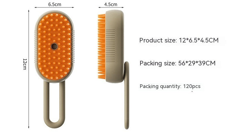 Cat & Dog Grooming Comb – 3-in-1 Electric Steam Brush for Hair Control & Massage