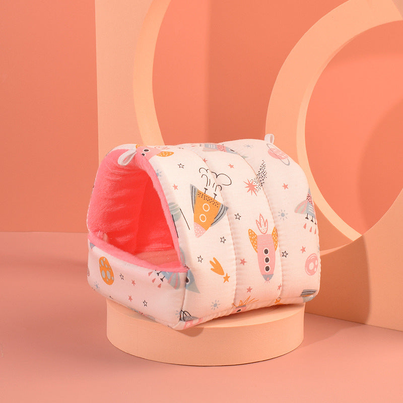 Breathable Hamster Bed Cotton Nest Soft Warm Small Pet Sleeping House