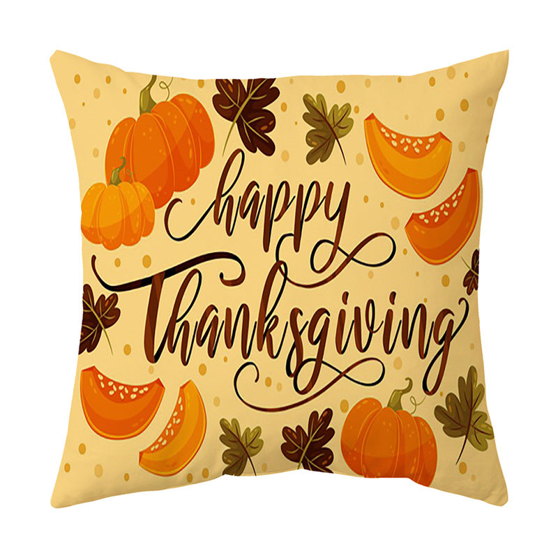 Cozy Thanksgiving Sofa Cushion Cover