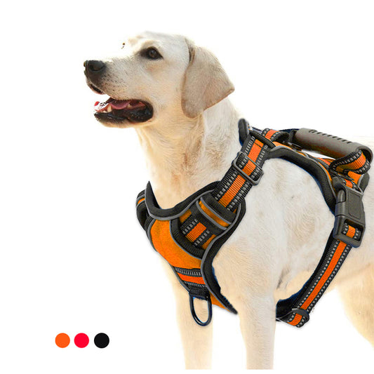 No Pull Dog Harness – Breathable Reflective Vest for Safe Walking & Training