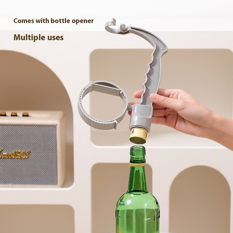 Smart Kitchen Bottle Handle Organizer – Adjustable Pouring Grip for Oil & Beverage Use
