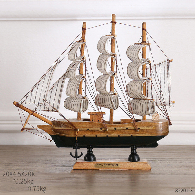 Coastal Sailing Home Decor – Creative Craft Ornament for Modern Interior Design