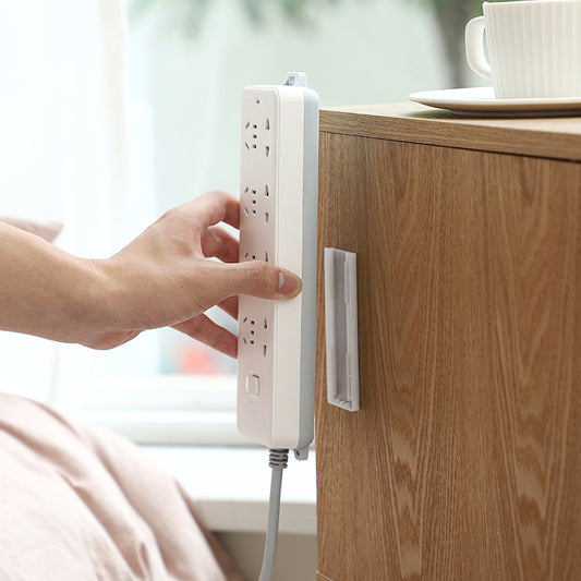 Easy Install Wall Socket Storage Rack – No Drill Cable Holder Organizer for Home Efficiency