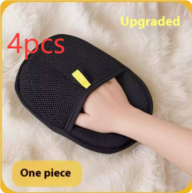 Pet Deshedding Glove – Hair Removal Brush for Long, Short & Curly Fur