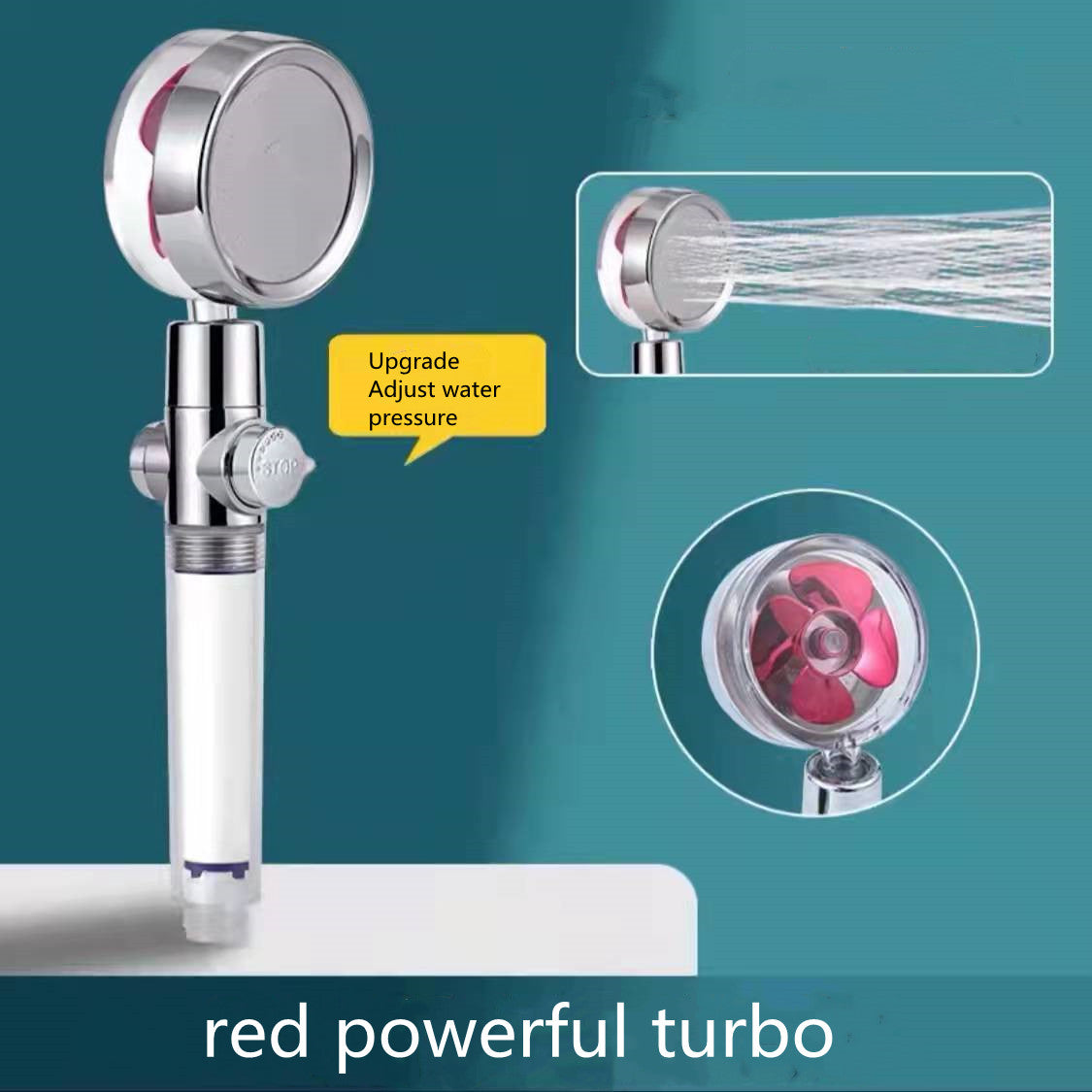 Luxury Rotating Shower Head – High Pressure, Water-Saving, Bathroom Upgrade