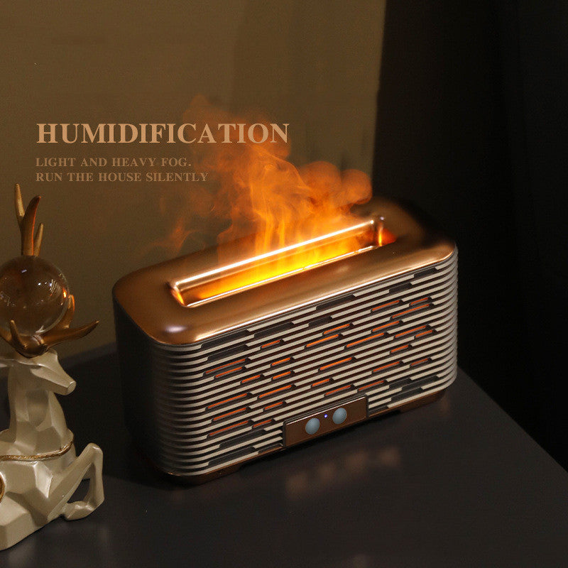 Flame Effect Essential Oil Diffuser – USB Humidifier for Bedroom, Office & Relaxation