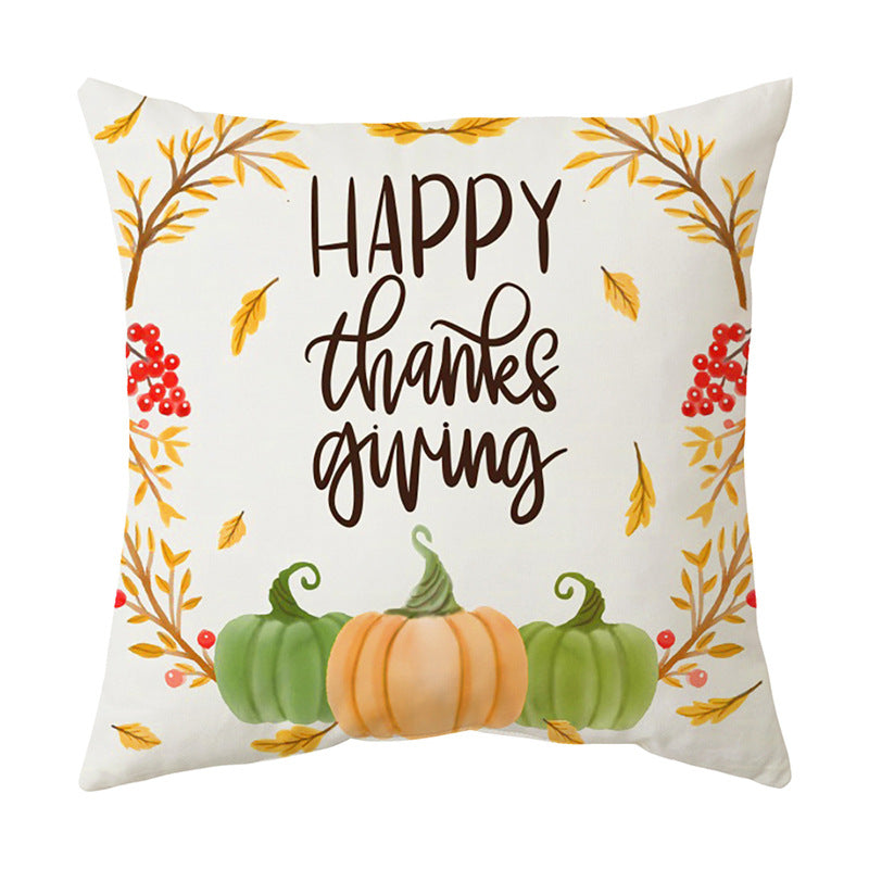 Cozy Thanksgiving Sofa Cushion Cover