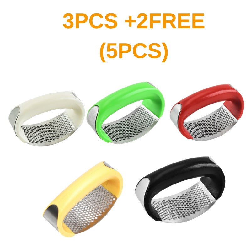Professional Garlic Press – Stainless Steel Garlic Crusher Kitchen Tool