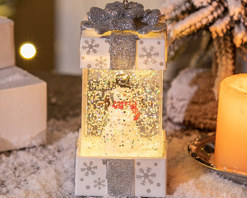 Christmas Crystal Ball Gift Box Lights – LED Holiday Decoration for Home & Party Decor
