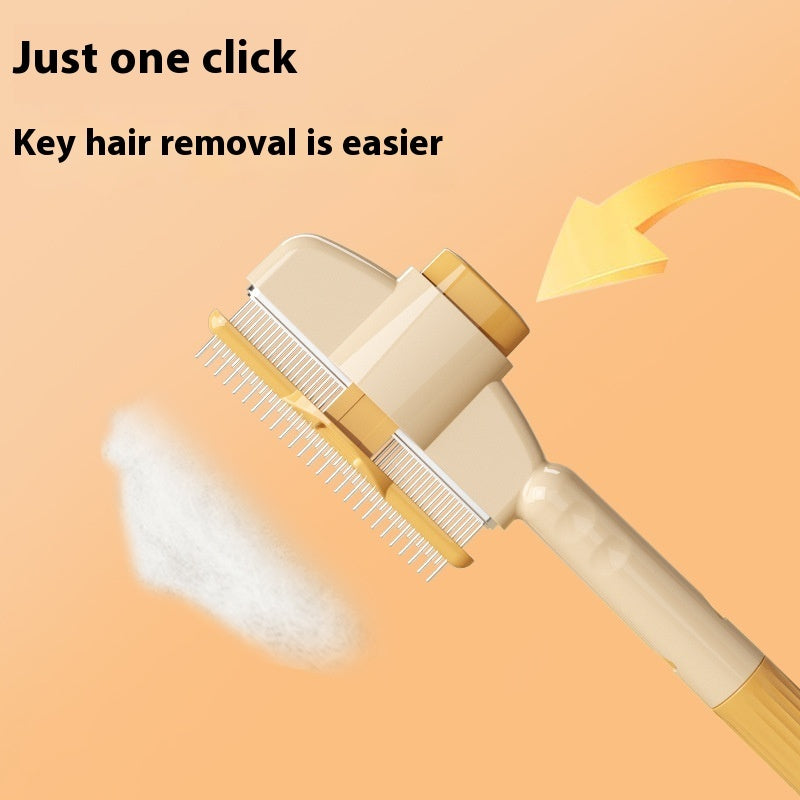 Premium Pet Grooming Comb | Easy-Clean Deshedding Tool for Dogs & Cats