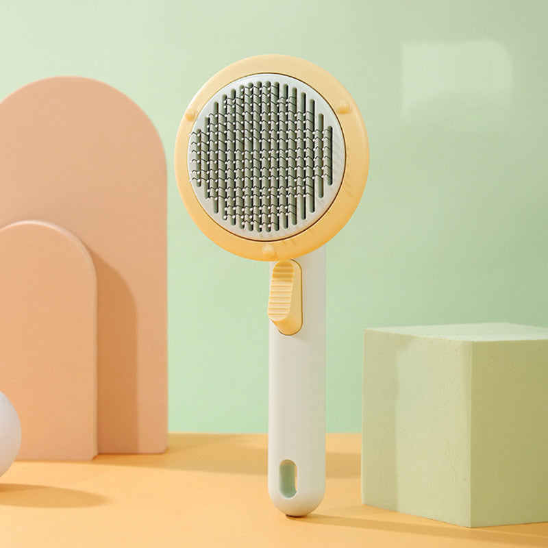 Pet Grooming Comb – Steel Wire Hair Removal Brush for Cats & Dogs