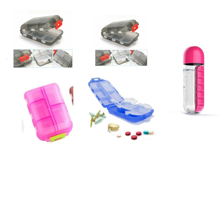 Moisture Proof Pill Organizer – 10 Grid Portable Medicine Box for Travel & Daily Health Use