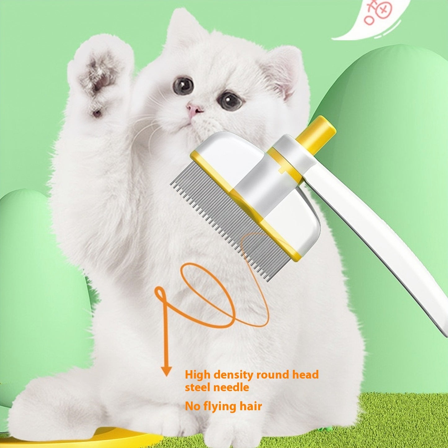 Ultimate Cat Grooming Brush | Self-Cleaning Deshedding Tool for Dogs & Cats