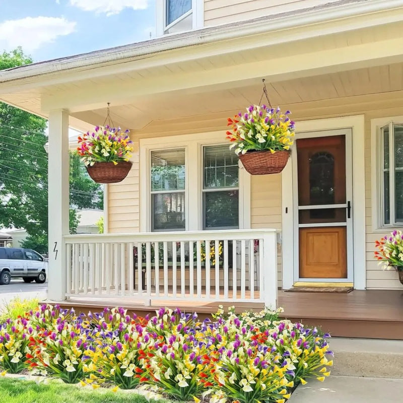 Long Stem Calla Lily Fake Flowers – Indoor Planter & Porch Decoration