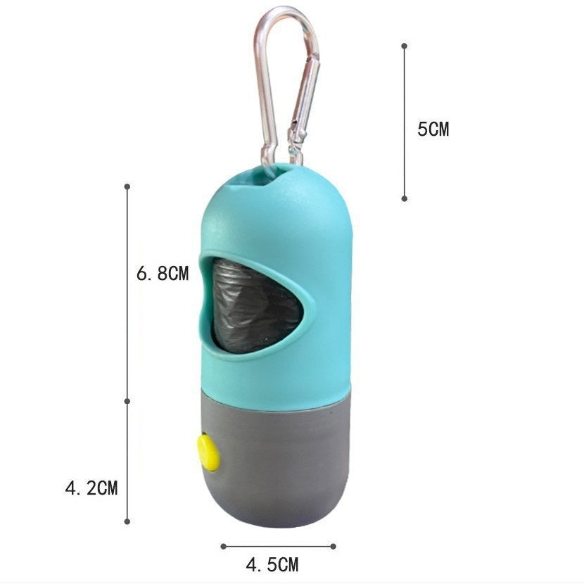 Dog Walking Accessory – LED Poop Bag Dispenser for Safe Night Walk