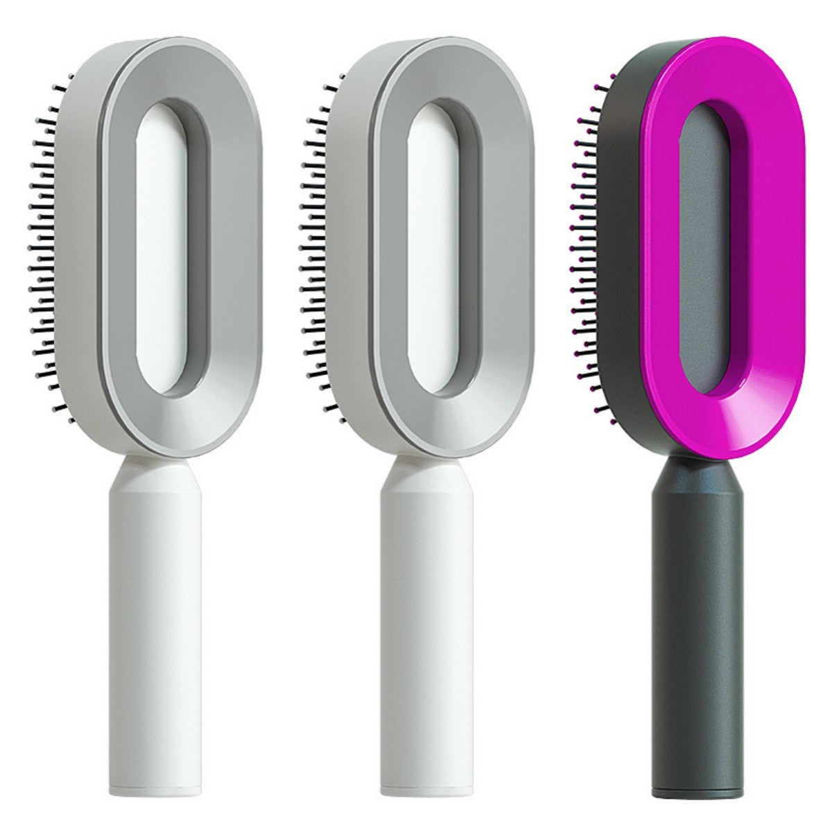 Self-Cleaning Hair Brush – Detangling & Smoothing with One-Click Hair Removal