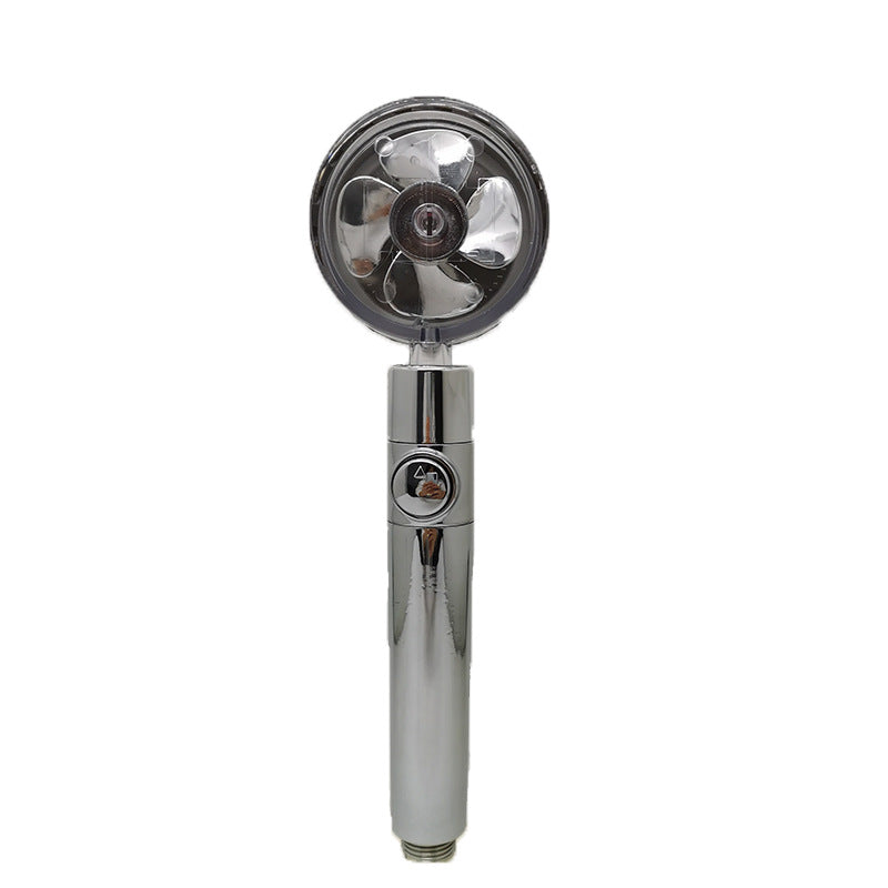 Strong Pressure Shower Head – Turbo Propeller Water Saving Handheld Spray
