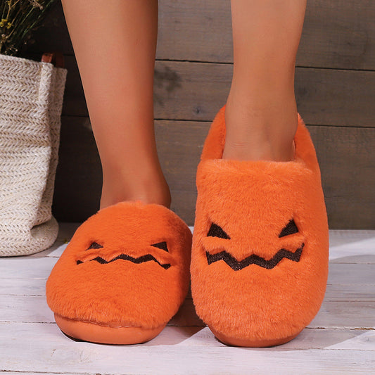 Halloween Pumpkin Slippers for Comfy Home Vibes