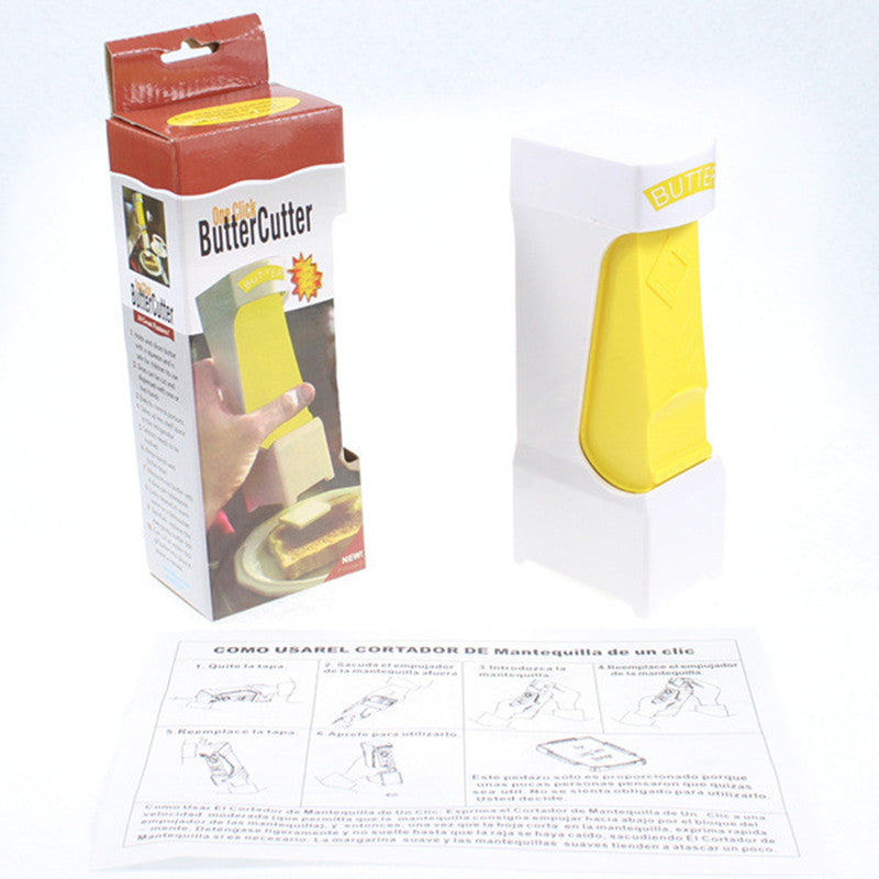 Stick Butter Cutter Cheese Slicer – One-Button Butter Dispenser | Kitchen Storage Gadget