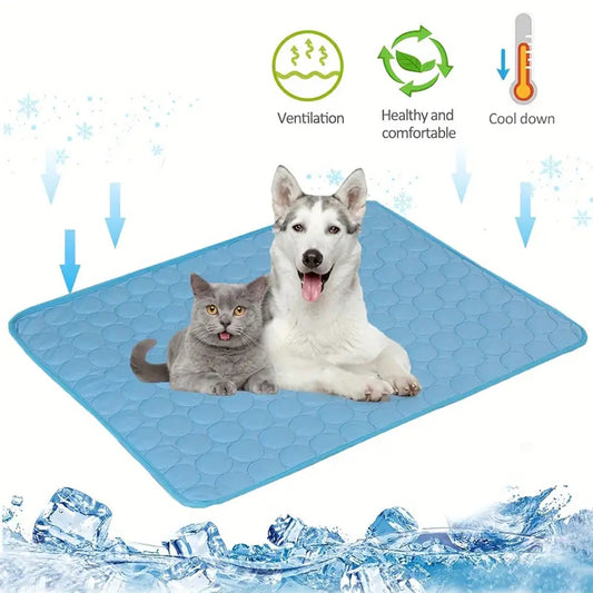 Dog Cooling Mat – Summer Pet Ice Bed for Small & Large Dogs & Cats