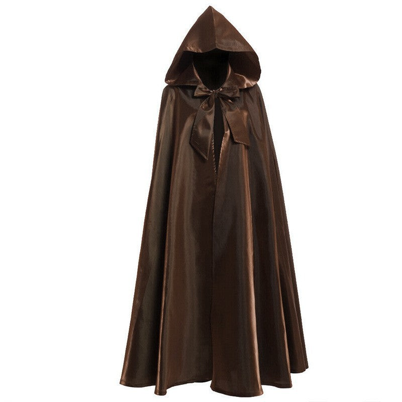 Medieval Fantasy Wizard Robe – Halloween Cloak Costume for Cosplay & Events