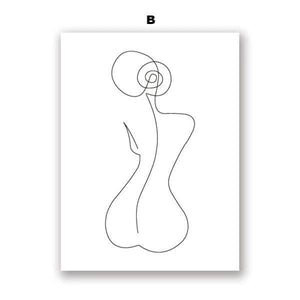 Feminine Simple Canvas Wall Art – Chic Home Decor | Bedroom & Living Room Styling