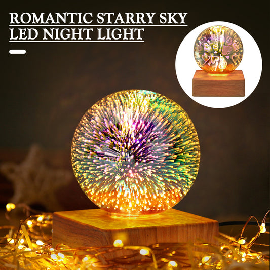 USB Crystal Ball Night Light – Magical LED Home Decor