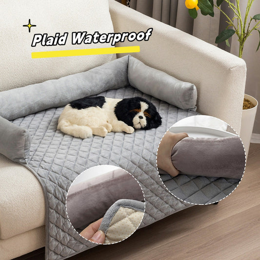 Pet Sofa Bed for Large Dogs – Cozy Comfort Cushion & Furniture Shield