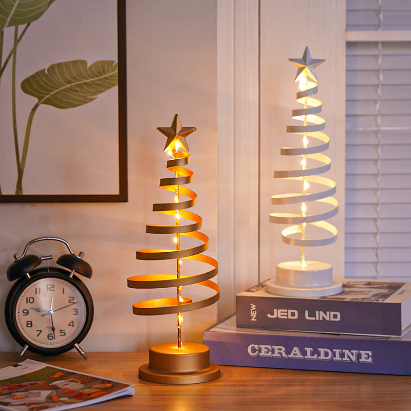 Spiral Christmas Tree Lamp – Add Warm Holiday Glow