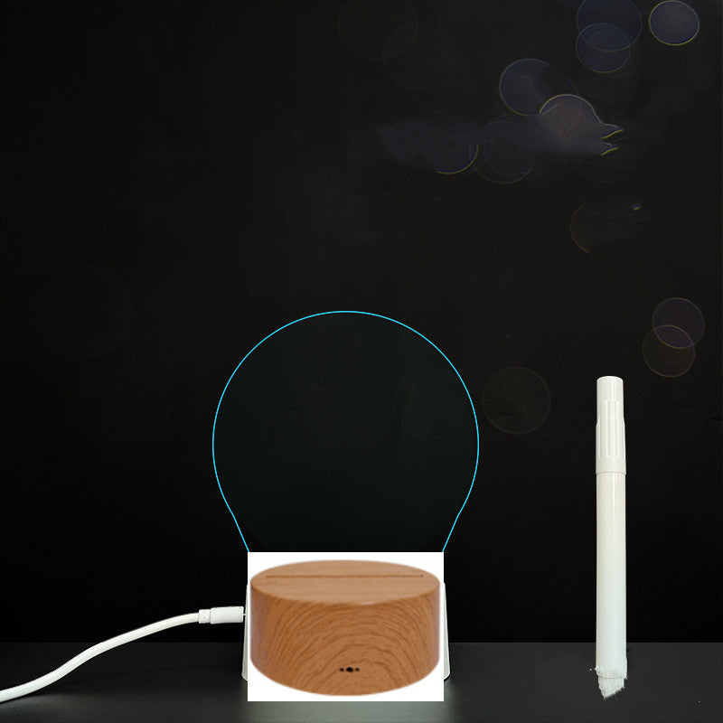 Glow Writing 3D Acrylic Board – LED Message Night Light for Notes, Reminders & Home Decor