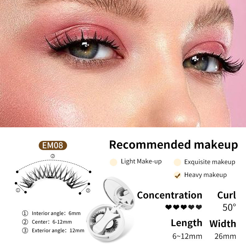Magnetic Lash Kit with Storage Box – Glue-Free False Eyelashes Makeup Tool Set